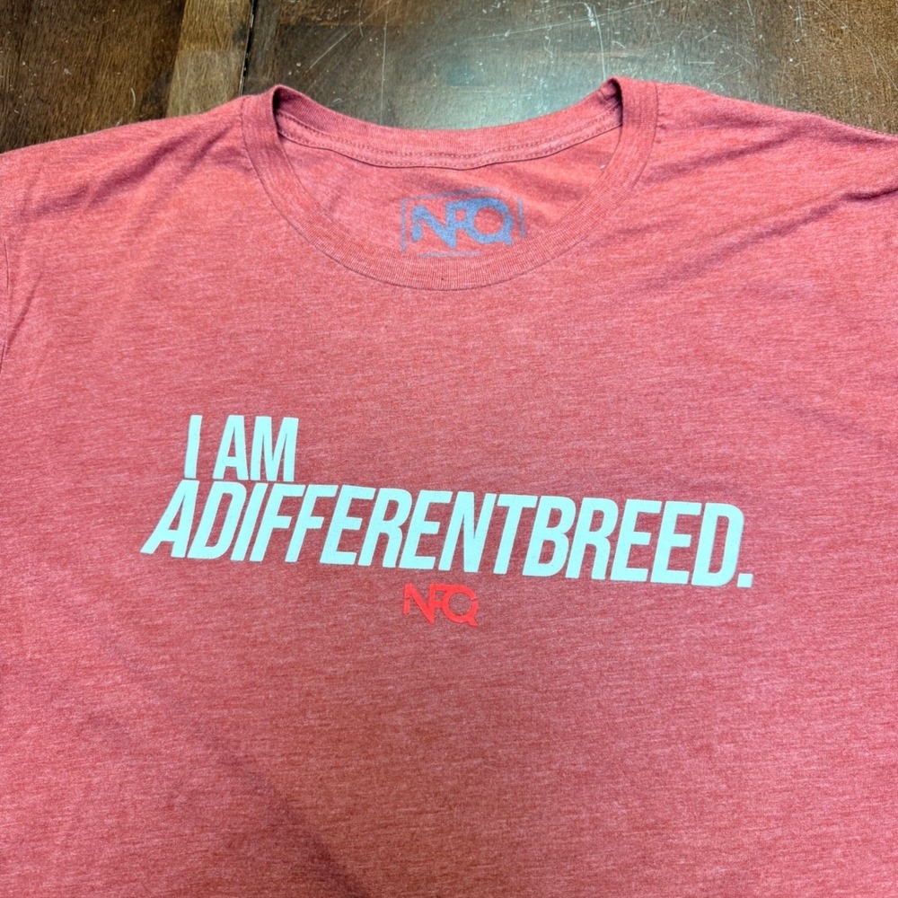 NFQ Graphic T-Shirt Mens 2XL I Am A Different Breed Short Sleeve Gym Tee